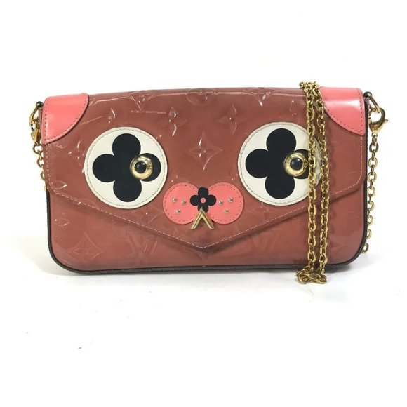 Auth LOUIS VUITTON M62767 MonogramVernis Pochette-Felicie Chain Long Wallet - Picture 1 of 16